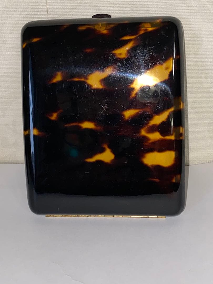 ベッコウ　鼈甲　タバコいれ　アンティークの鼈甲製煙草入れ　2個セット