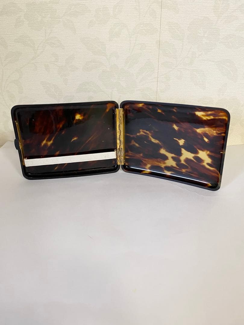 ベッコウ　鼈甲　タバコいれ　アンティークの鼈甲製煙草入れ　2個セット