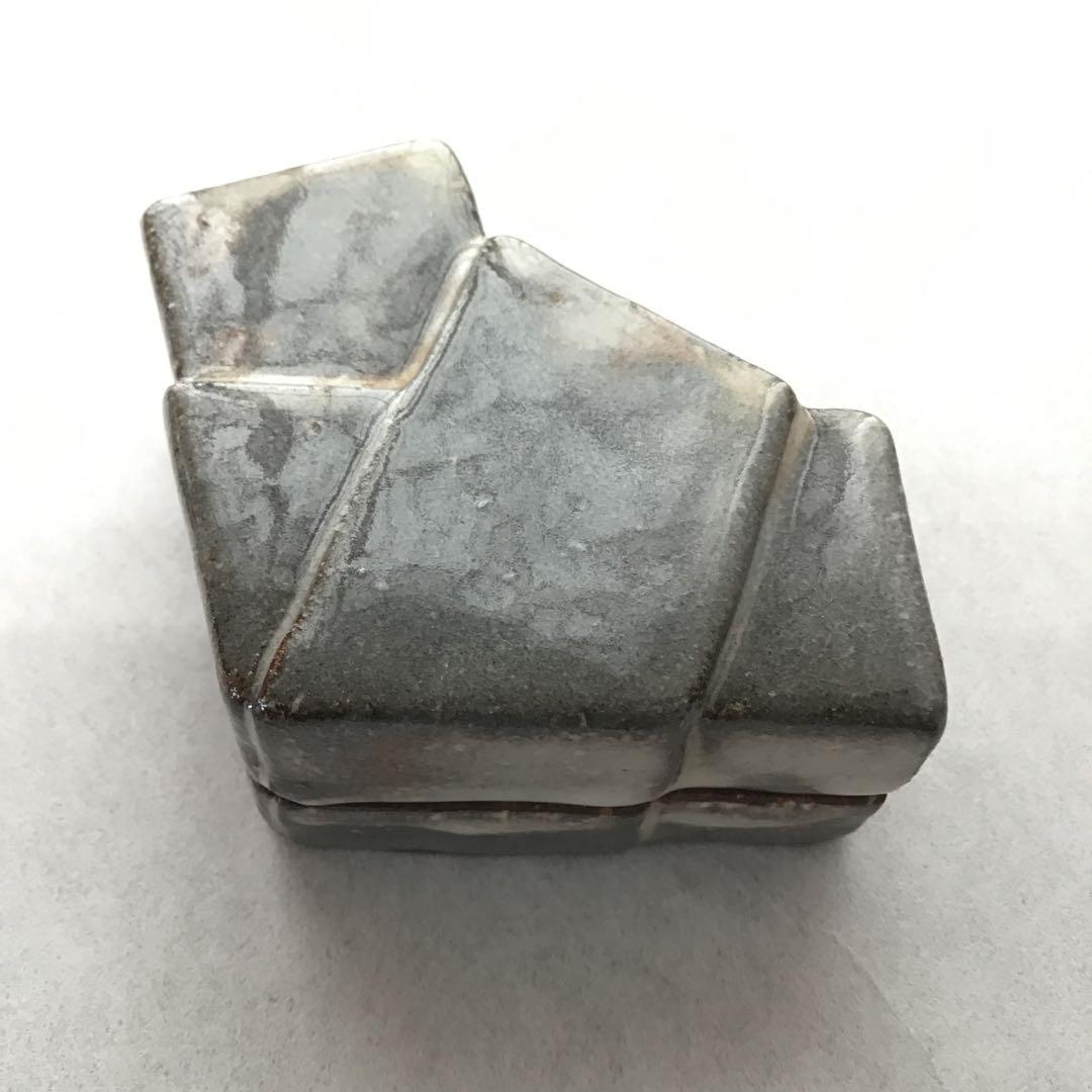 茶道具　萩焼「結文」　香合　田原陶兵衛作　栞　共箱　S79KG