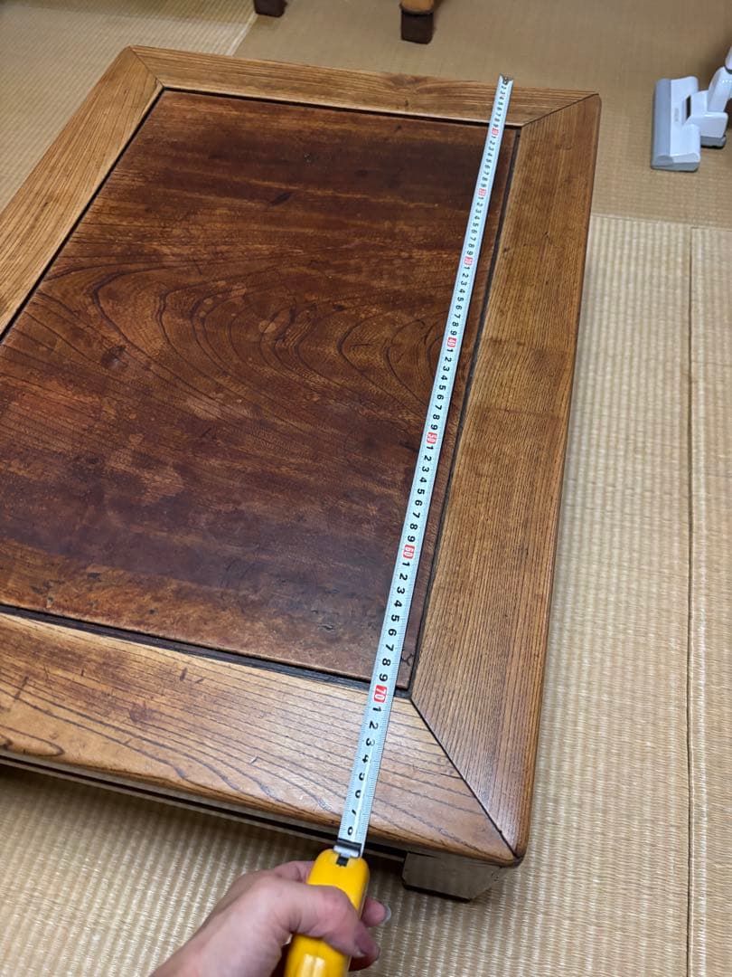 木製ダークブラウン座卓 中型