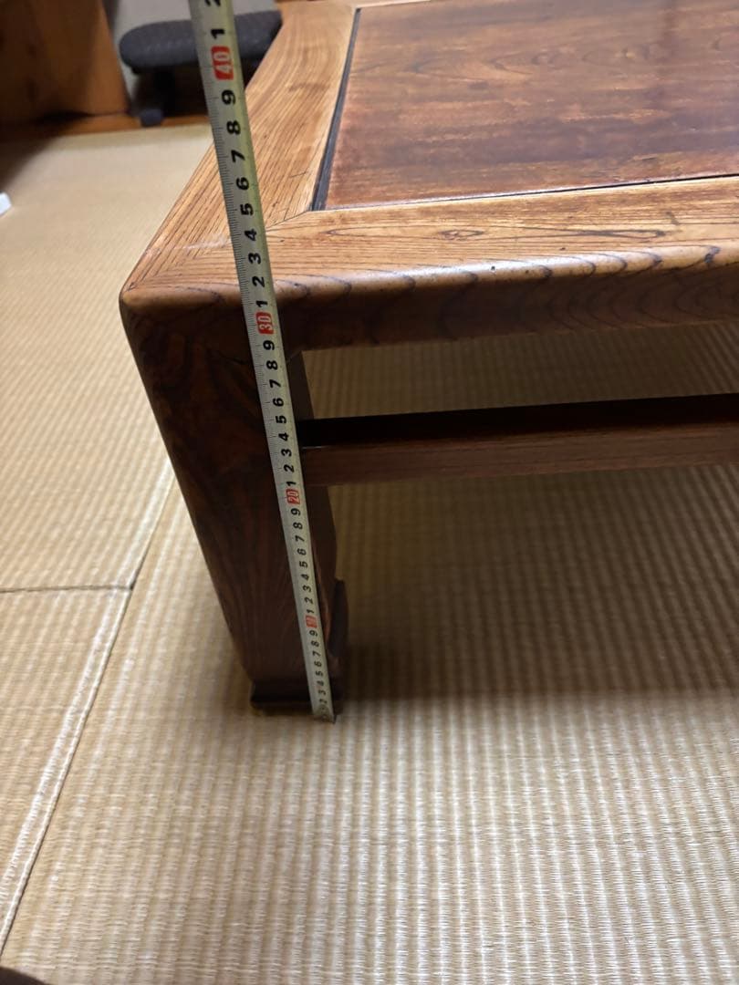 木製ダークブラウン座卓 中型