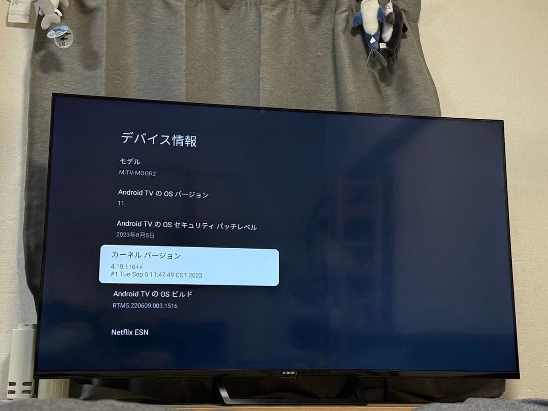 シャオミ xiaom チューナーレステレビ　55型4K 福岡市内の方限