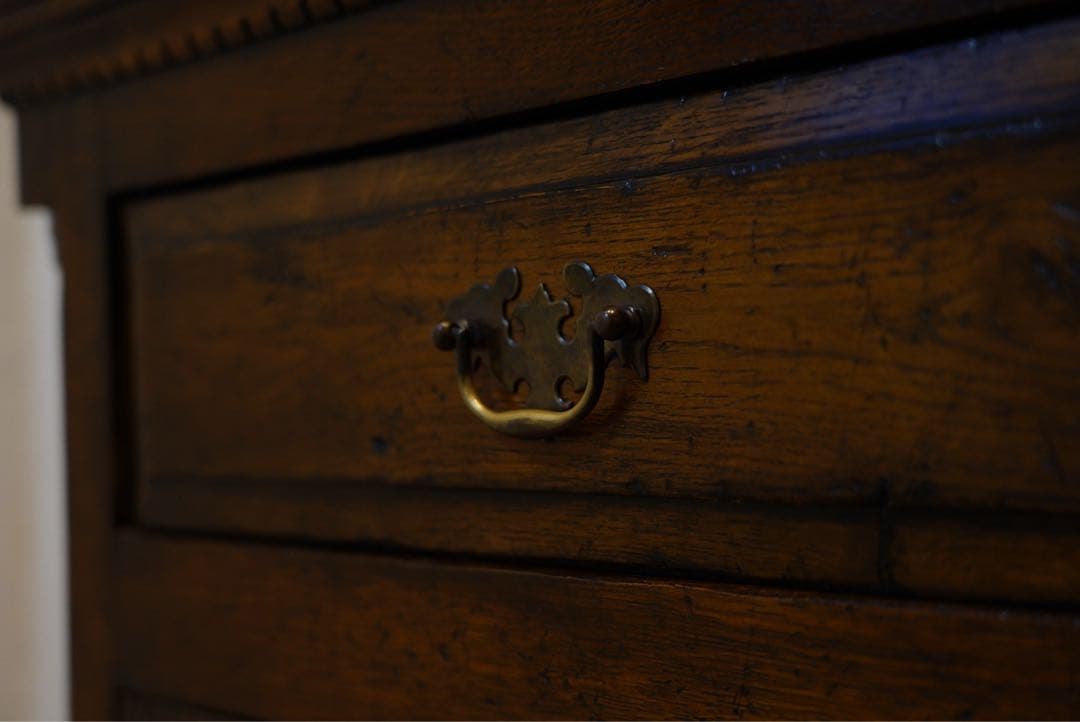 フランスアンティーク　1800年代　古木　キャビネット　カウンター