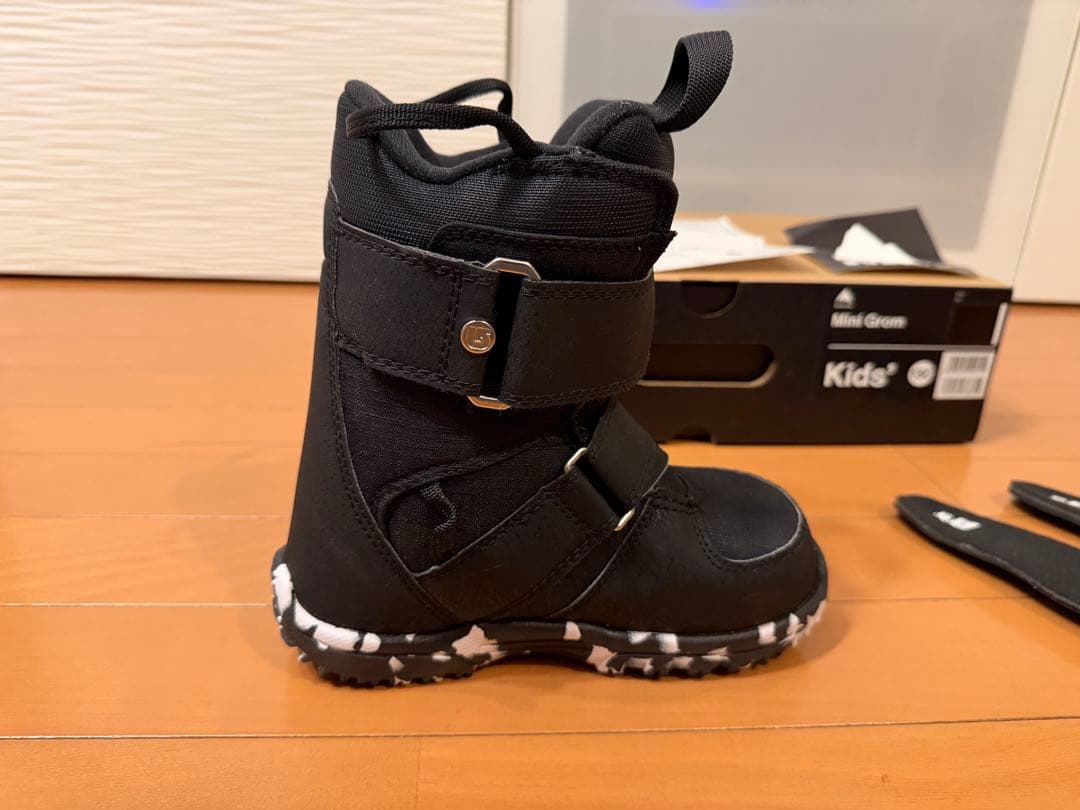 希少BURTON ベルクロMINI GROM スノーボードブーツ 19.5cm