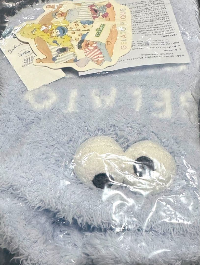 ジェラートピケ 【SESAME STREET】クッキーモンスター ケープ　完売品