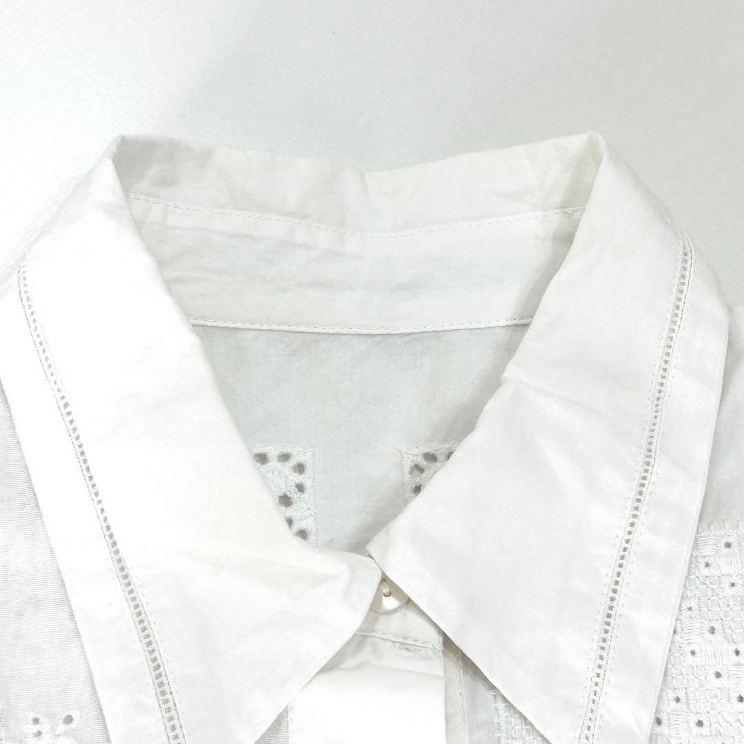 nude vintage JOURNALSTANDARDレースパッチワークシャツ