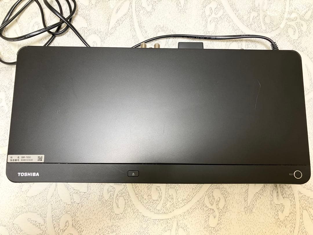 【TOSHIBA 東芝HDD&ブルーレイディスクレコーダー形名DBR-T650】