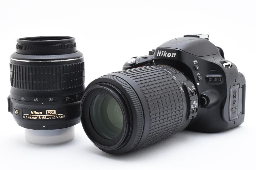 D5100 NIKON⭐Wレンズセット⭐一眼レフ 初心者セット スマホ転送