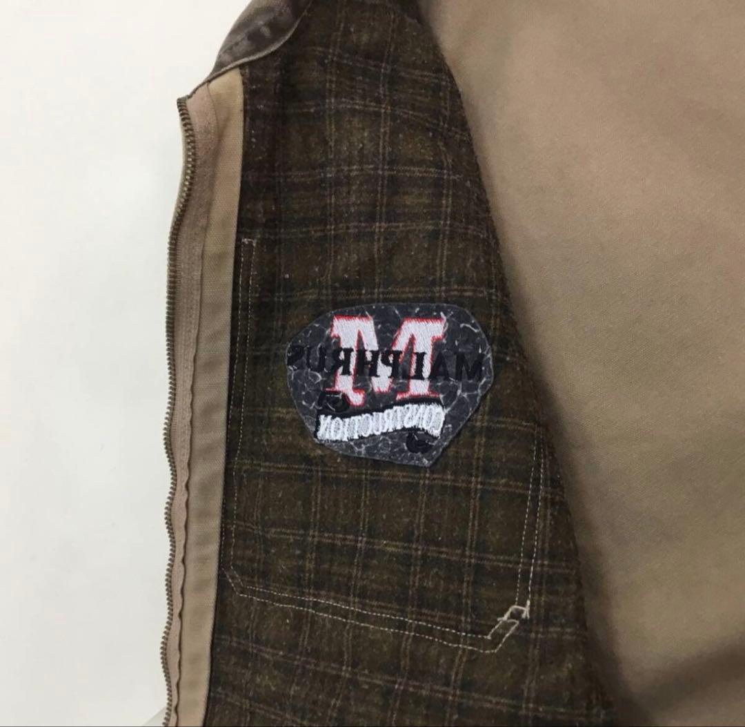 へ*ち様 【希少】Carhartt デトロイトジャケット リメイクベスト ヴィン