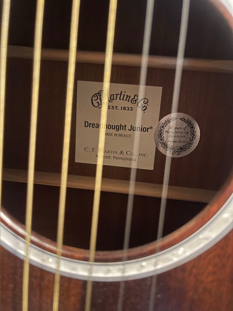 美品Martin マーティン　ドレッドノート Jr エレアコ　DJR10E