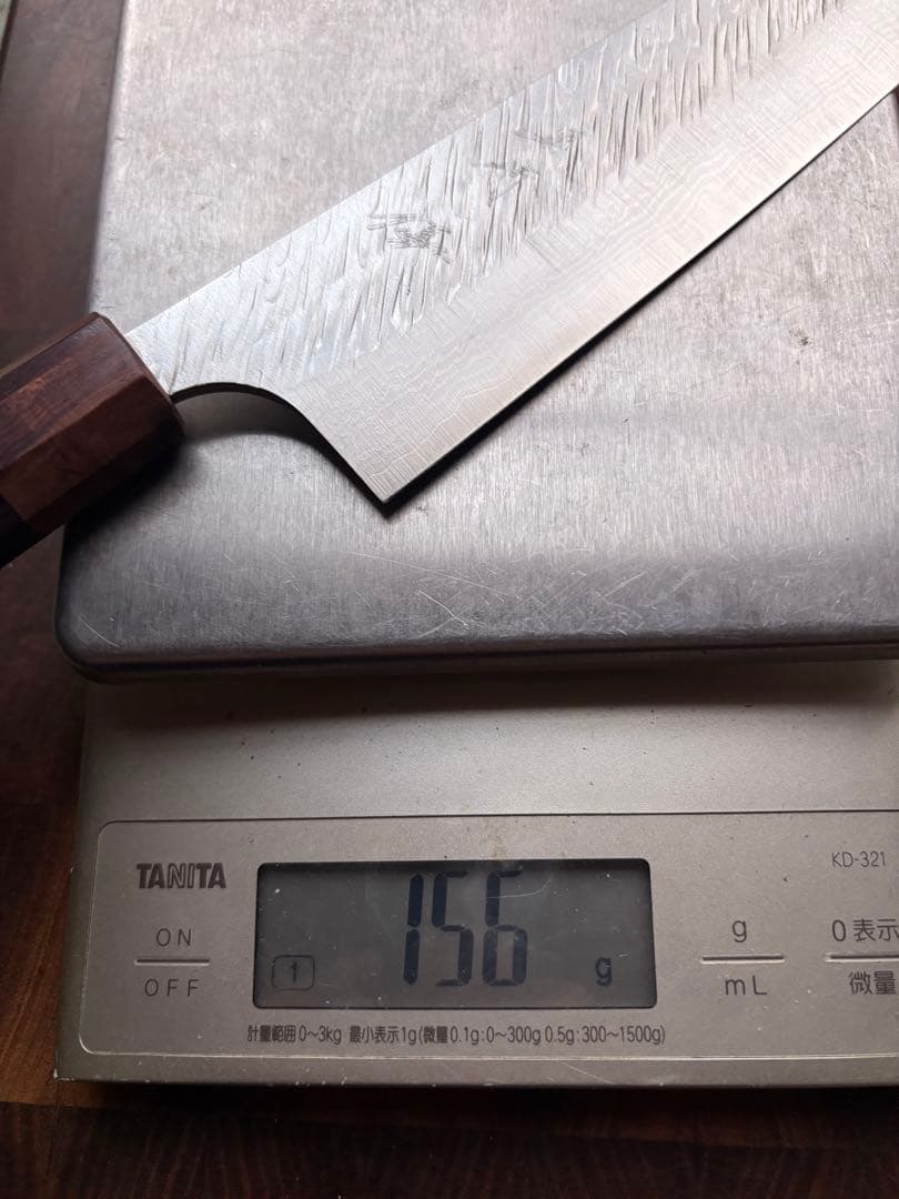 黒崎優　風神　ダマスカス　VG-10 牛刀　210mm 包丁　槌目　越前打刃物