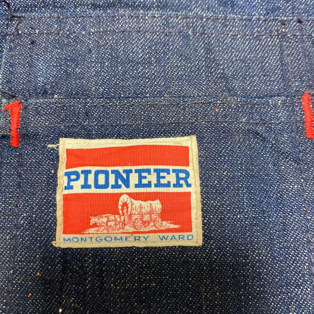 【ヴィンテージ】 50's パイオニア/デニム エプロン/ モンゴメリーワード