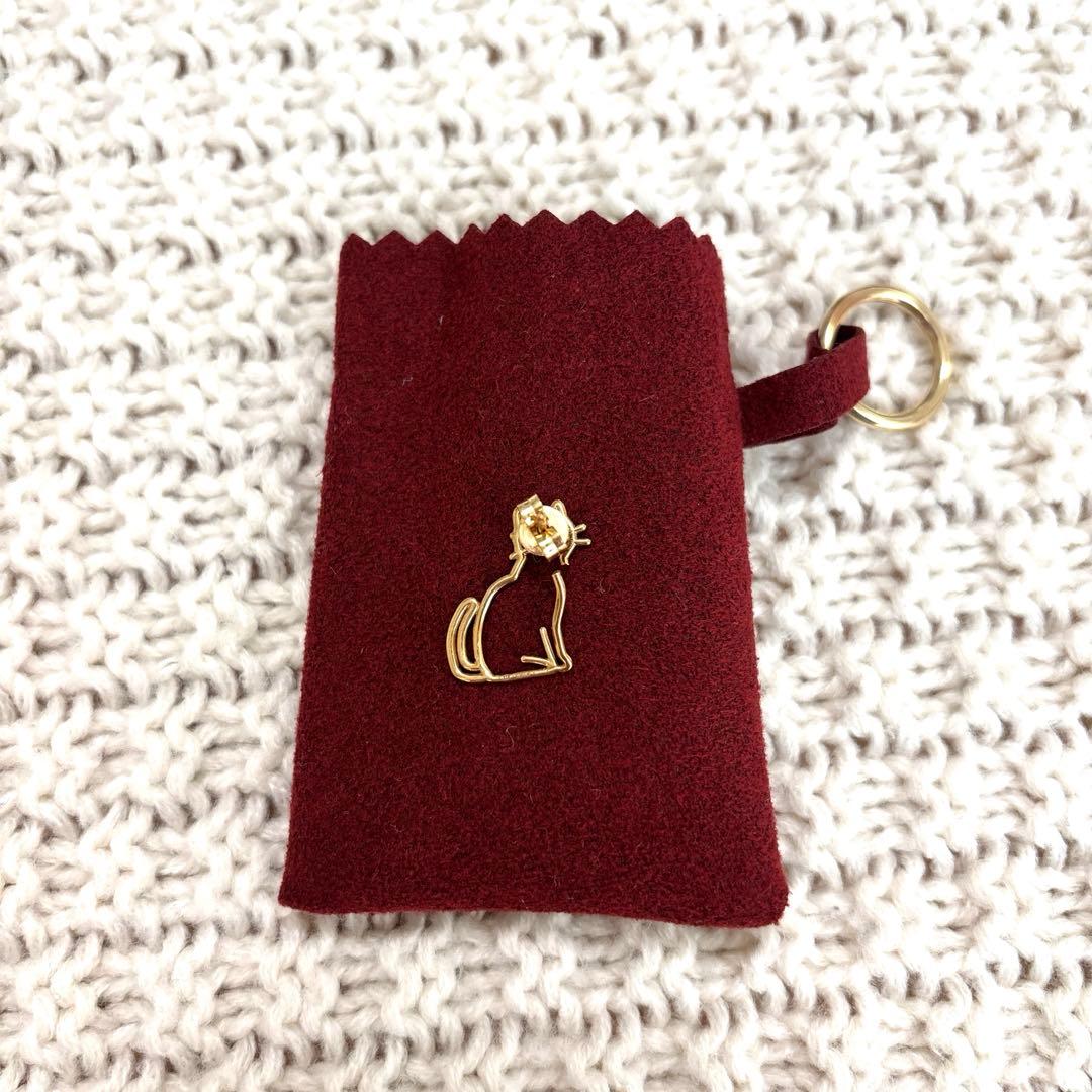 【美品】ALIITA MIAU ピアス シングル 猫 ゴールド 片耳用