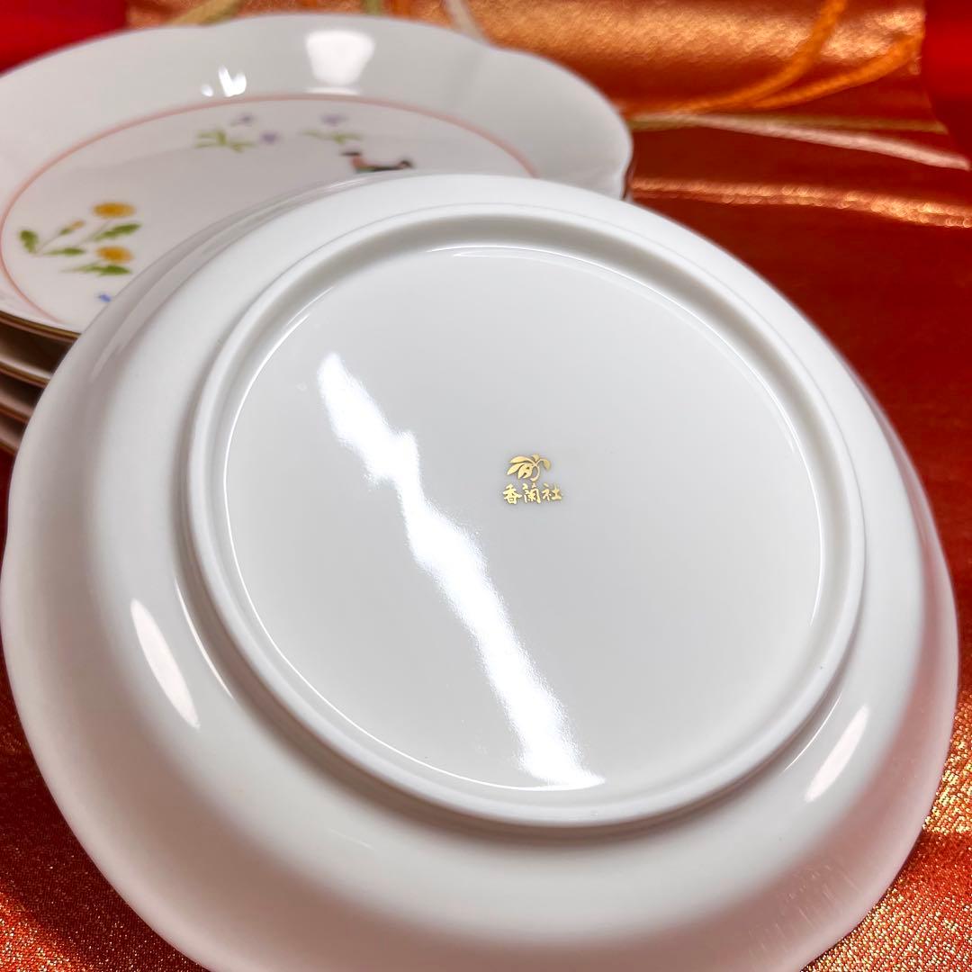 【天然石】 香蘭社 四季わらべ唄 金彩色絵 銘々皿 セット 他おまとめ