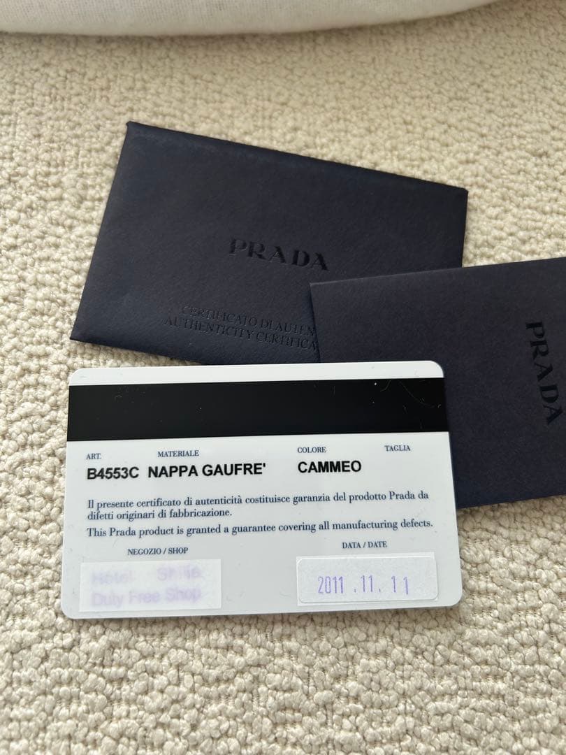 PRADA ショルダーバッグ　NAPPA GAUFRE