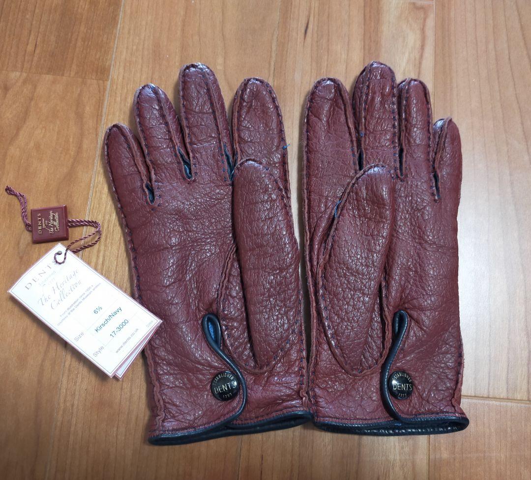 t_ouha　DENTS【デンツ】ペッカリー　レザー手袋　グローブ