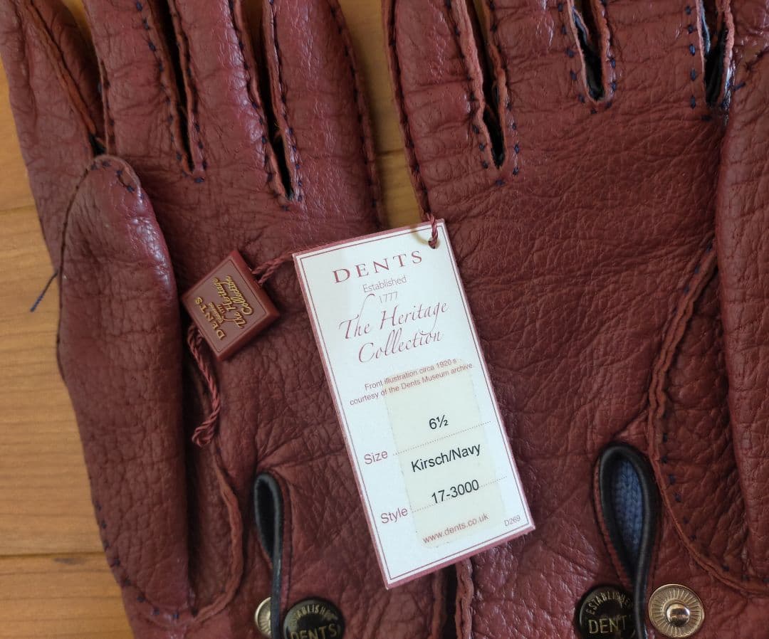 t_ouha　DENTS【デンツ】ペッカリー　レザー手袋　グローブ