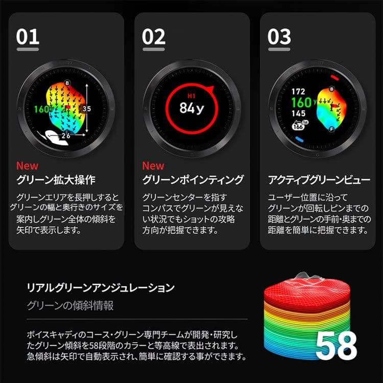 ボイスキャディ T11 PRO 腕時計型 GPSナビ
