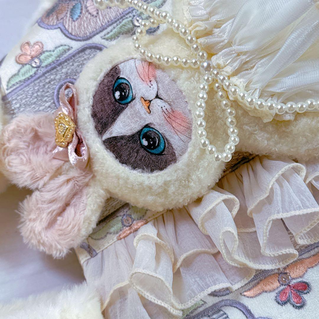 あ*き様 コヤンイサムチョン♡新柄インド刺繍のうさミルクちゃんのラウンドトートバ