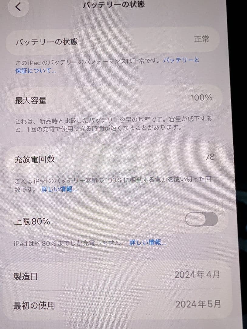 【バッテリー100%】iPad Pro M4 256GB スペースブラック