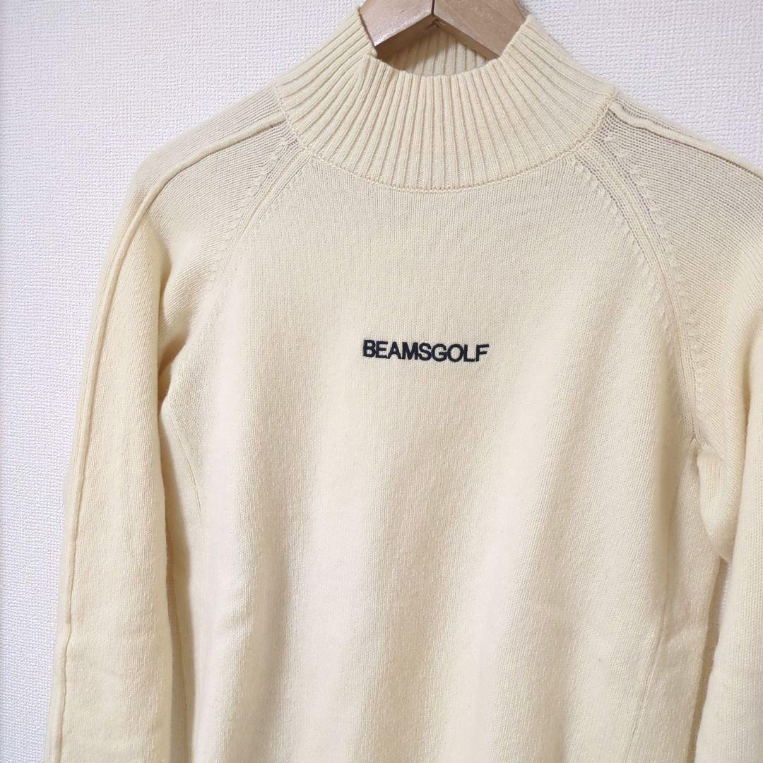 ★美品★BEAMS　GOLF　フロントロゴハイネックニット　サイズ　L