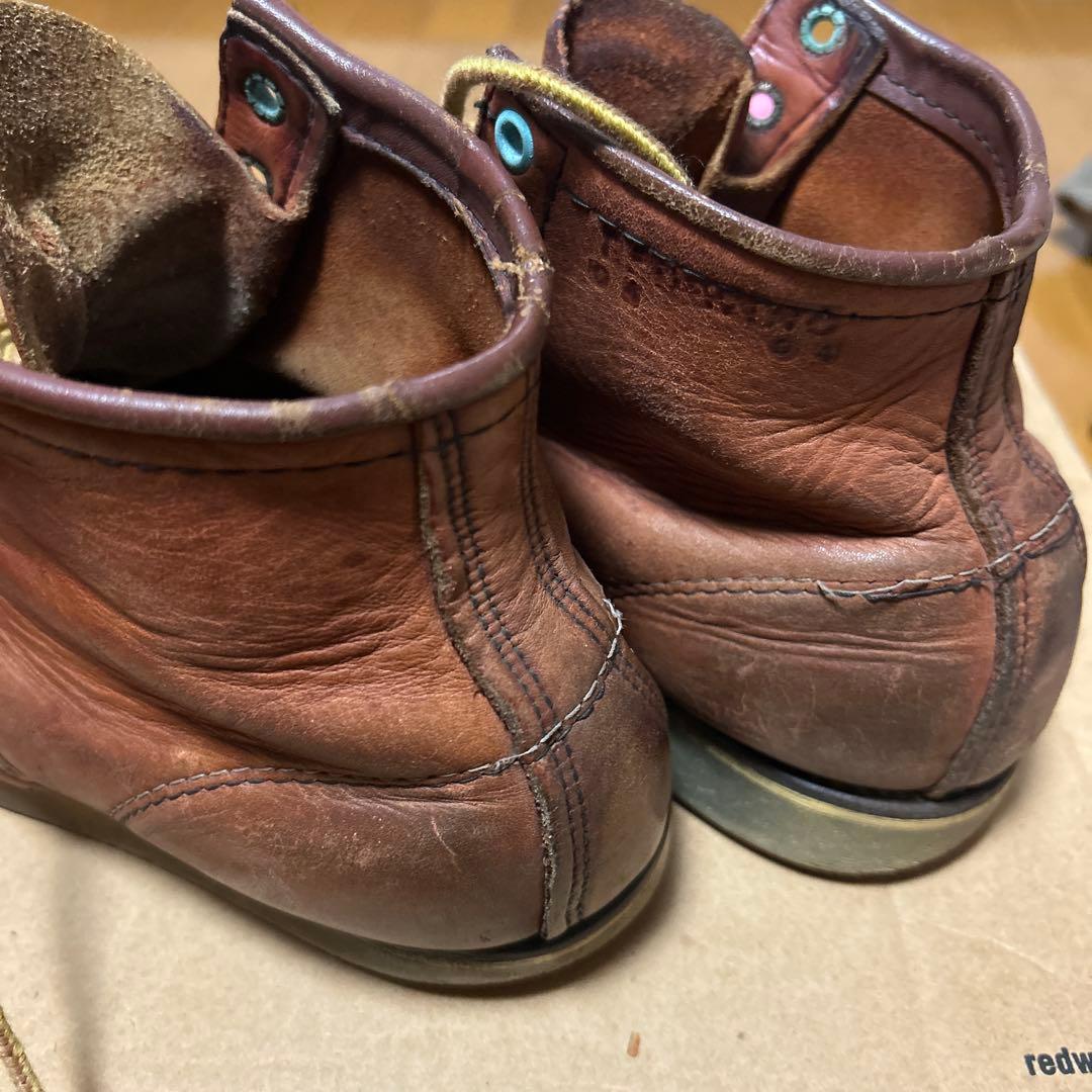 そ*け様 RED WINGブラウンレザー アイリッシュセッター　アメカジ　犬タグ