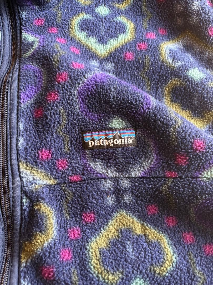 美品90s パタゴニア シンチラ フリース ベスト L スナップt タペストリー