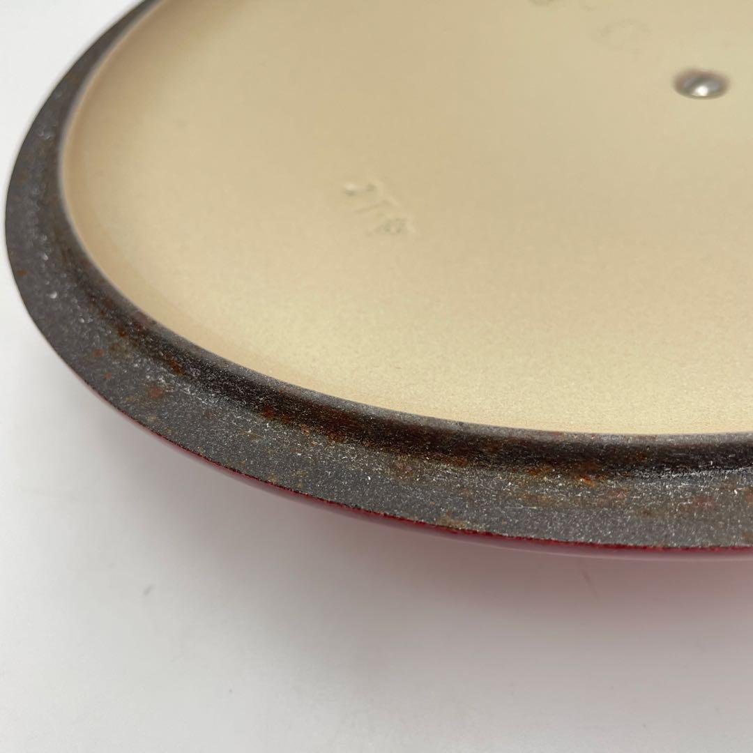 LE CREUSET ココット　オーバル　27cm チェリーレッド　両手鍋