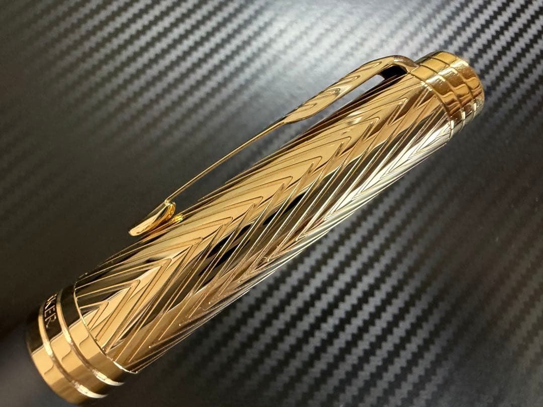 未使用に近い パーカー プリミエ ストームグレー GT F 細字 万年筆