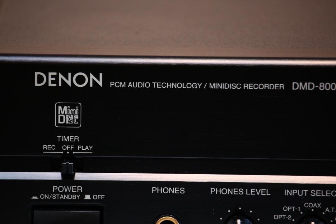 DENON DMD-800　MDプレーヤー/レコーダー　 日本製　ブラック