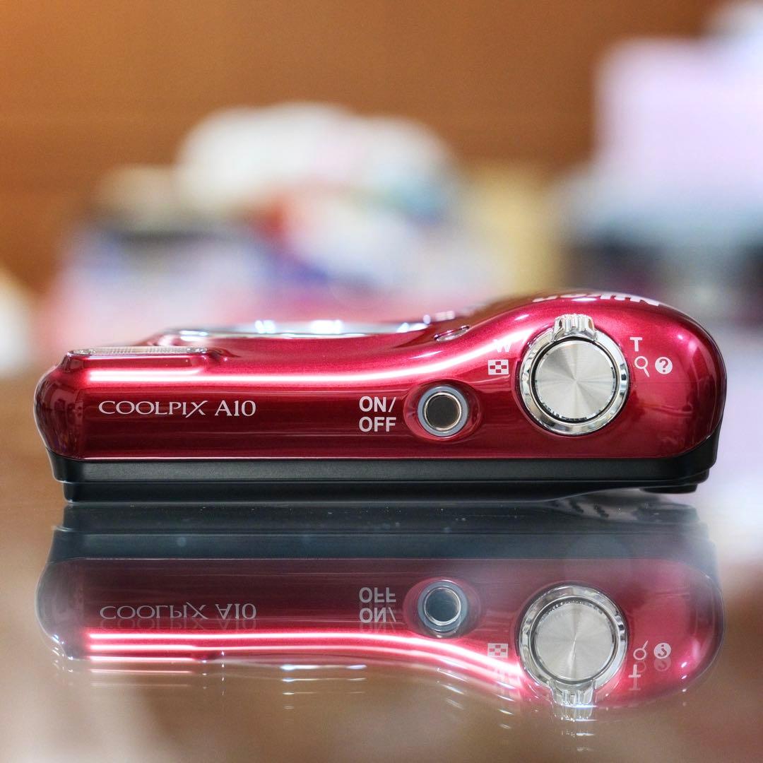 極美品 動作品 平成レトロ Y2K Nikon COOLPIX A10 RED