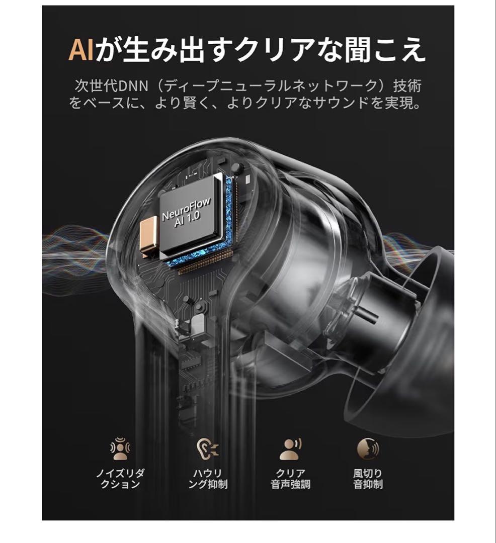 Cearvol集音器 Bluetooth5.3 ワイヤレス イヤホン型高齢者向け