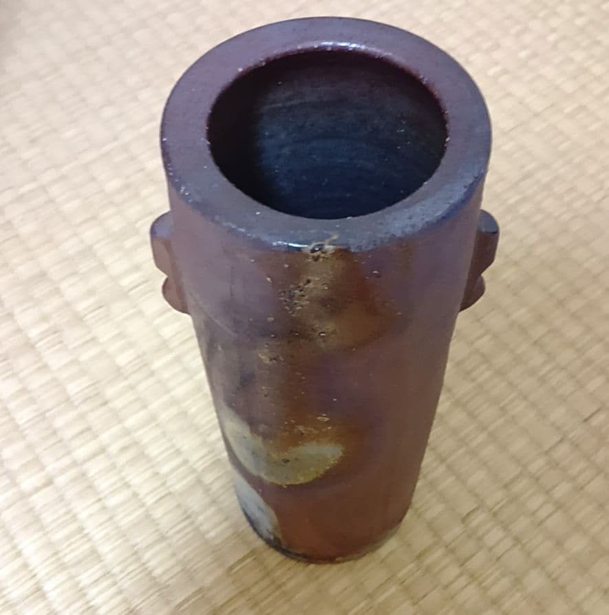 【備前焼】【木村長十郎友敬】作　木村友敬　木村純雄　花瓶　 花器　壺　花入