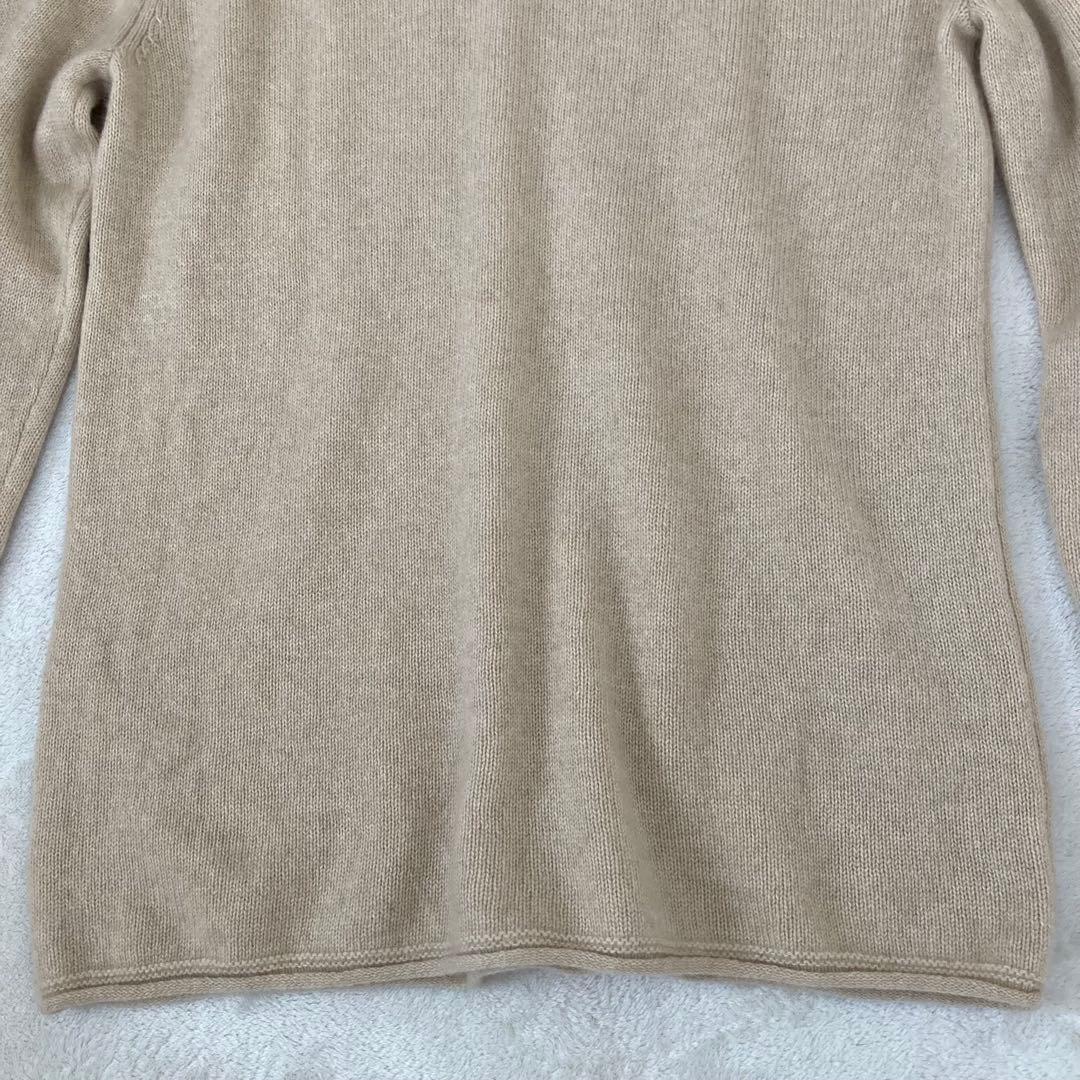 MUJI Labo 自然のまんまの色　カシミヤタートルネックセーター　メンズＬ