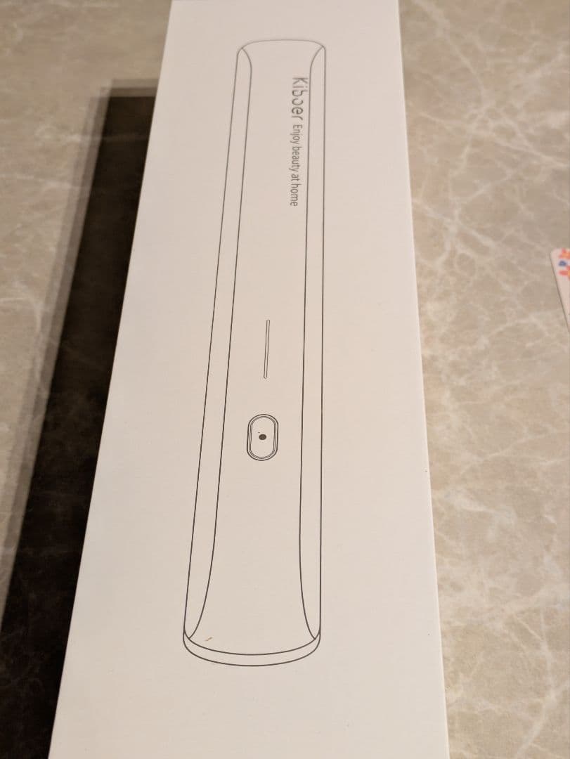 Kiboerヘアアイロン ホワイト/ゴールド