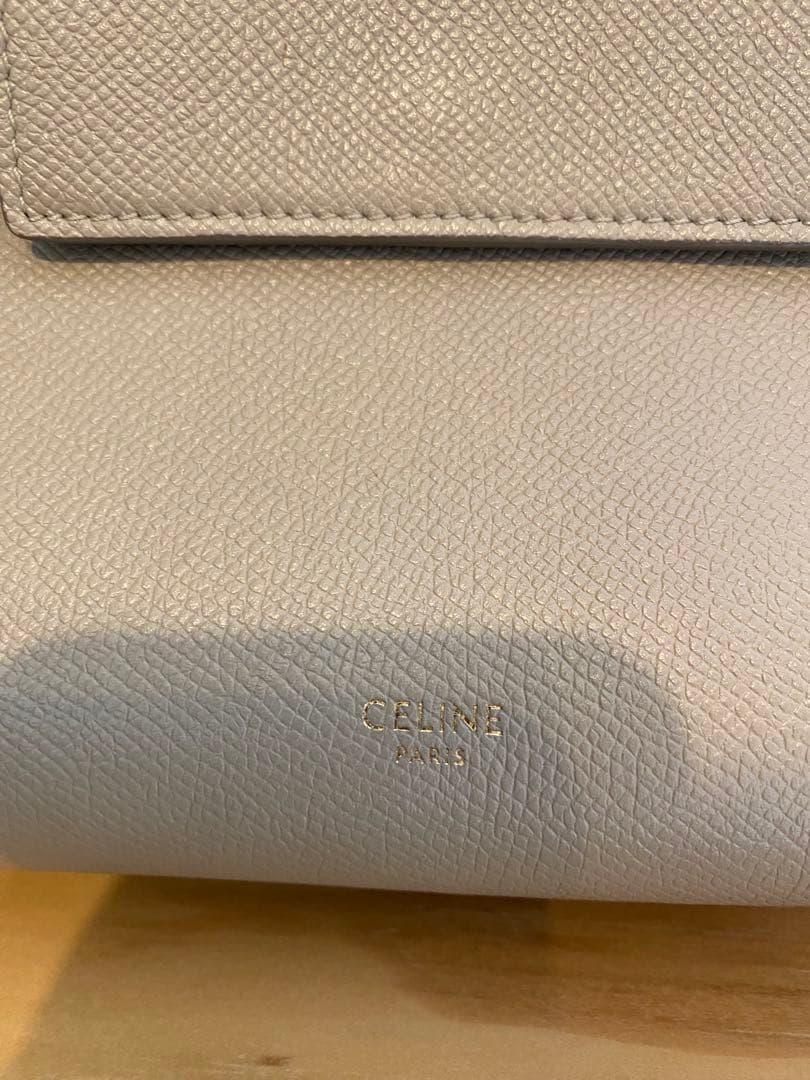 CELINE セリーヌ グレー ベルトバッグ　ショルダーバッグ