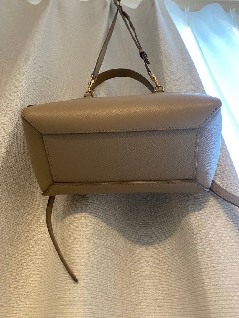CELINE セリーヌ グレー ベルトバッグ　ショルダーバッグ