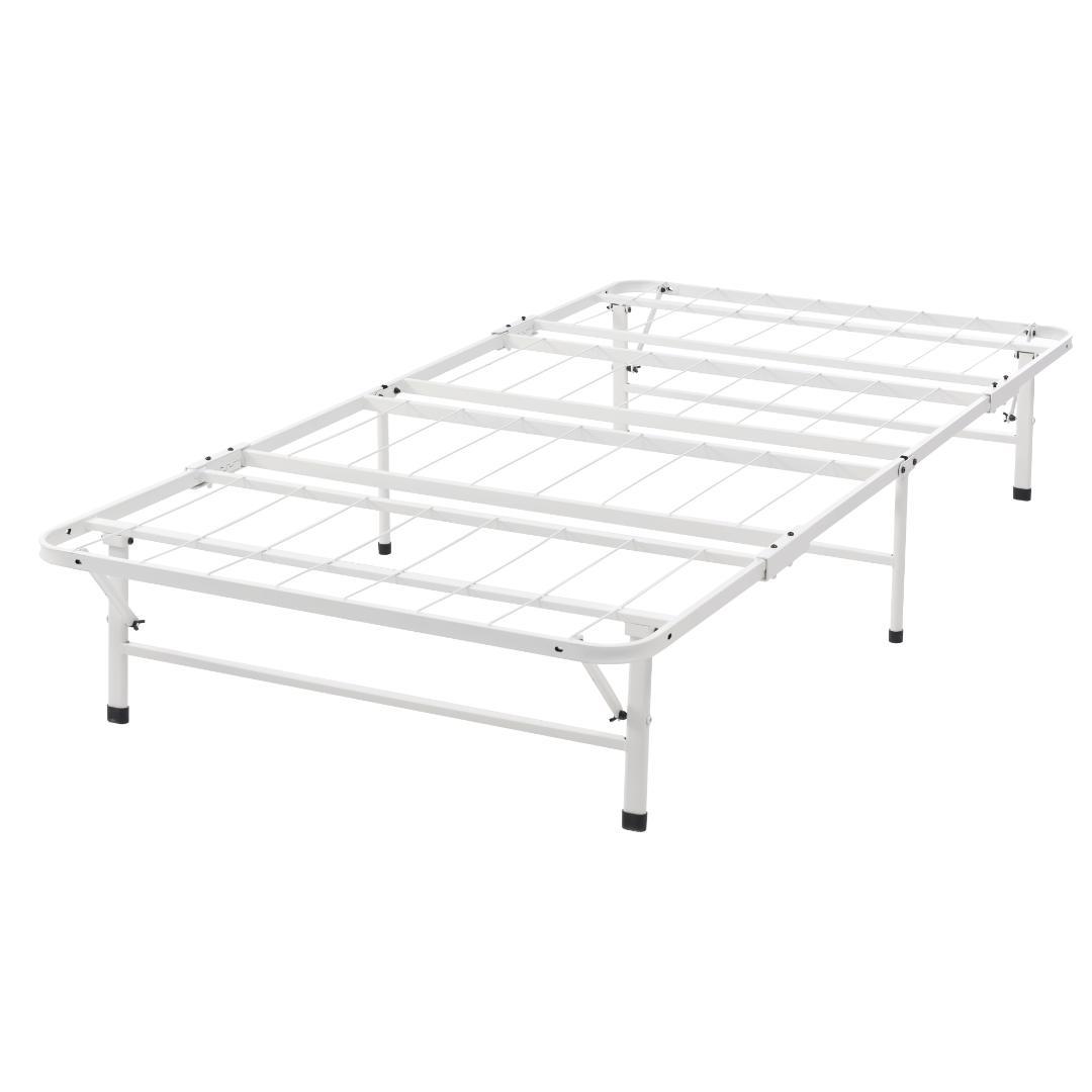 限定価格！パイプベッド 折りたたみベッド シングル 組立簡単 （S）WHITE