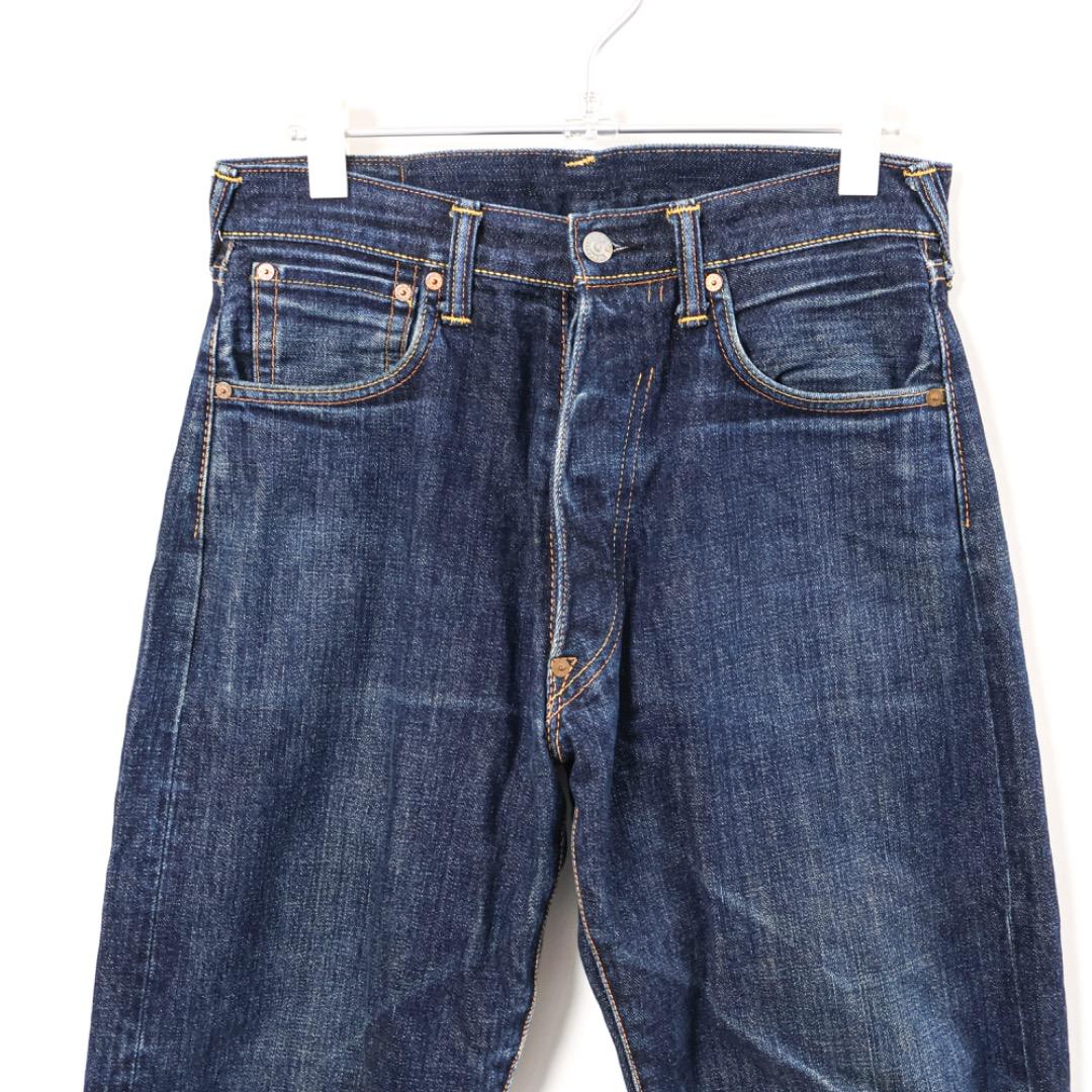 H3498-35◾️エヴィス　大黒　ピックカモメ　インディゴ　ジーンズ　Y2K