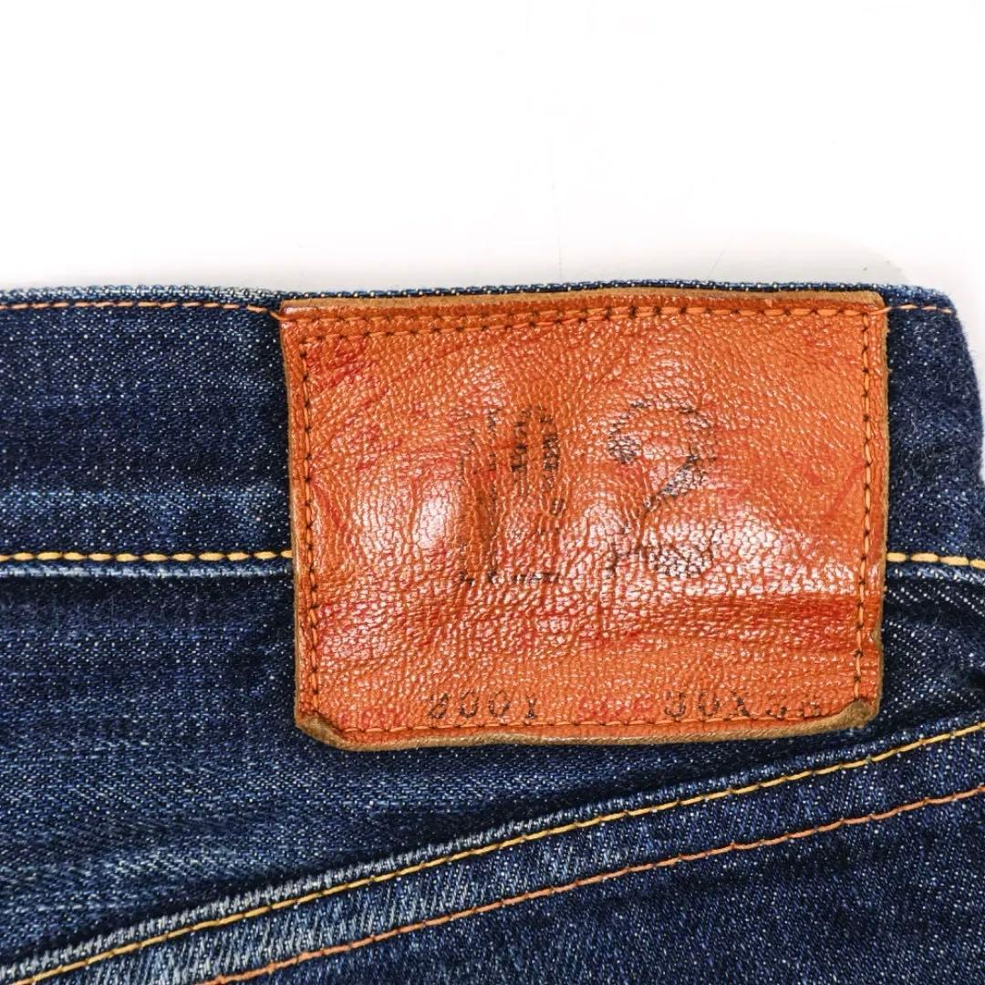 H3498-35◾️エヴィス　大黒　ピックカモメ　インディゴ　ジーンズ　Y2K