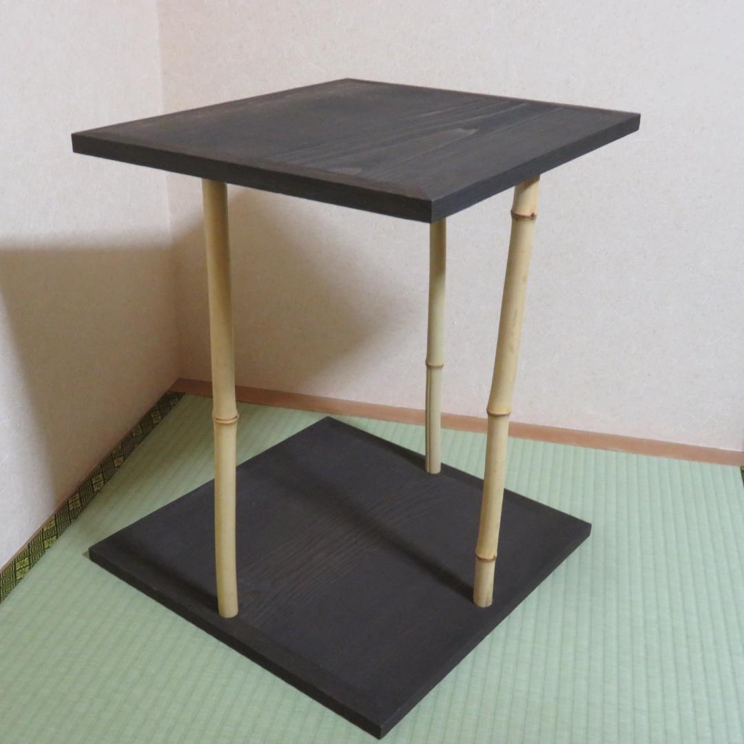 棚 茶道具 五行棚 玄々斎好 竹 木製 黒