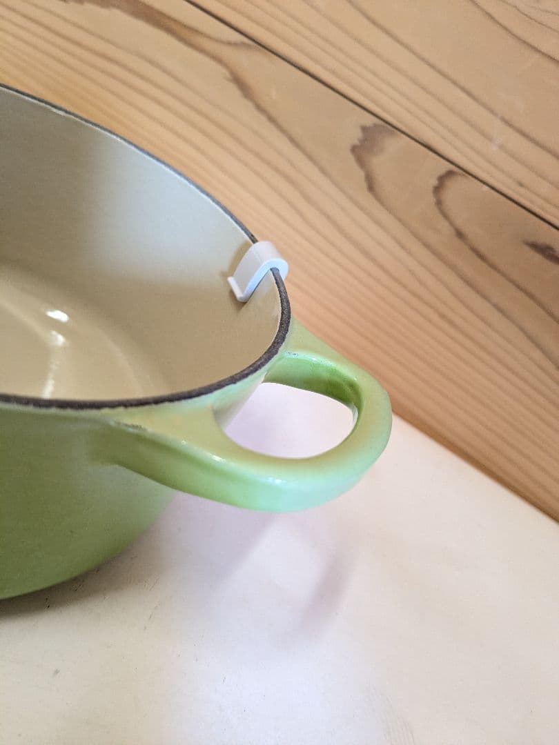 ル・クルーゼ　Le　Creuset ココット・ロンド　グリーン　14cm