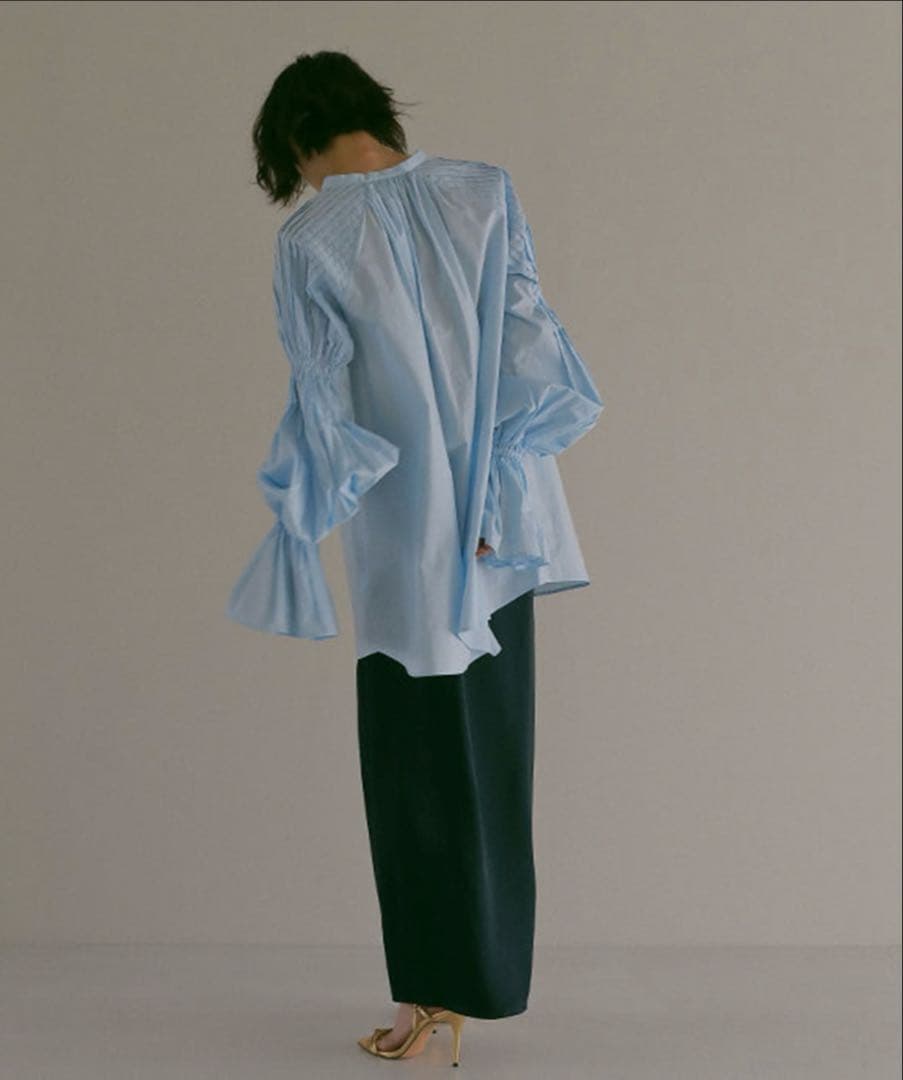 ETRE TOKYO キャンディスリーブタックシャツ ブラウス