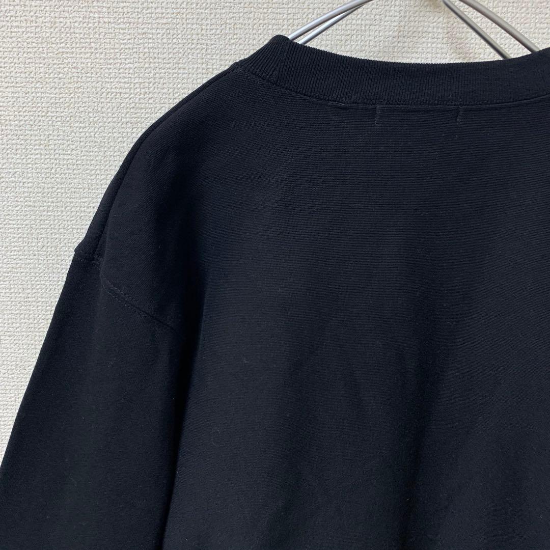 【極美品】cabaret poval スウェット　ロゴ　裏起毛　黒　L
