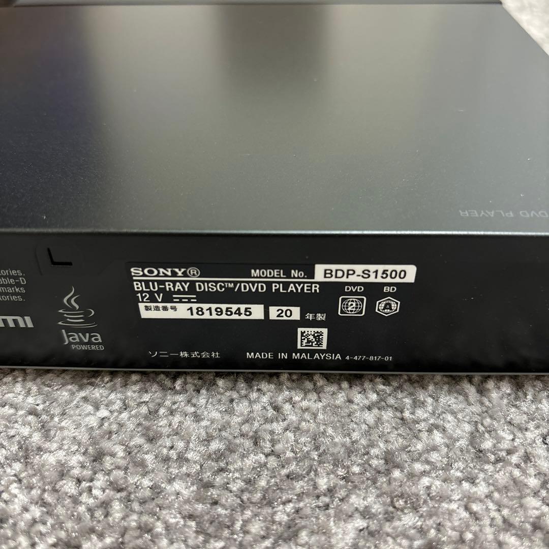 SONY / BLU-RAY&DVD PLAYER 2020年製