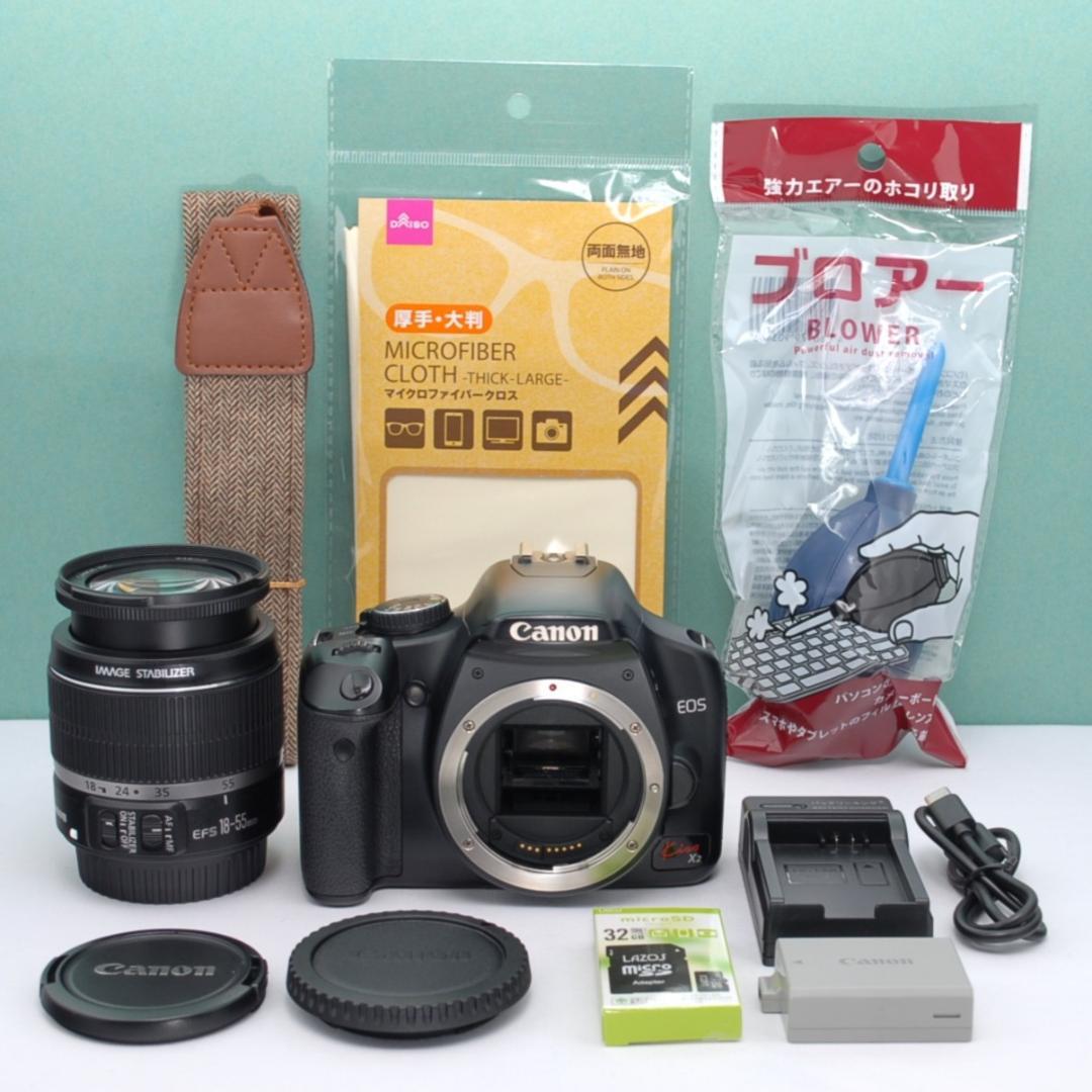 ☘️ショット数少✨️ Canon Kiss X2 一眼レフ 人気 軽量コンパクト