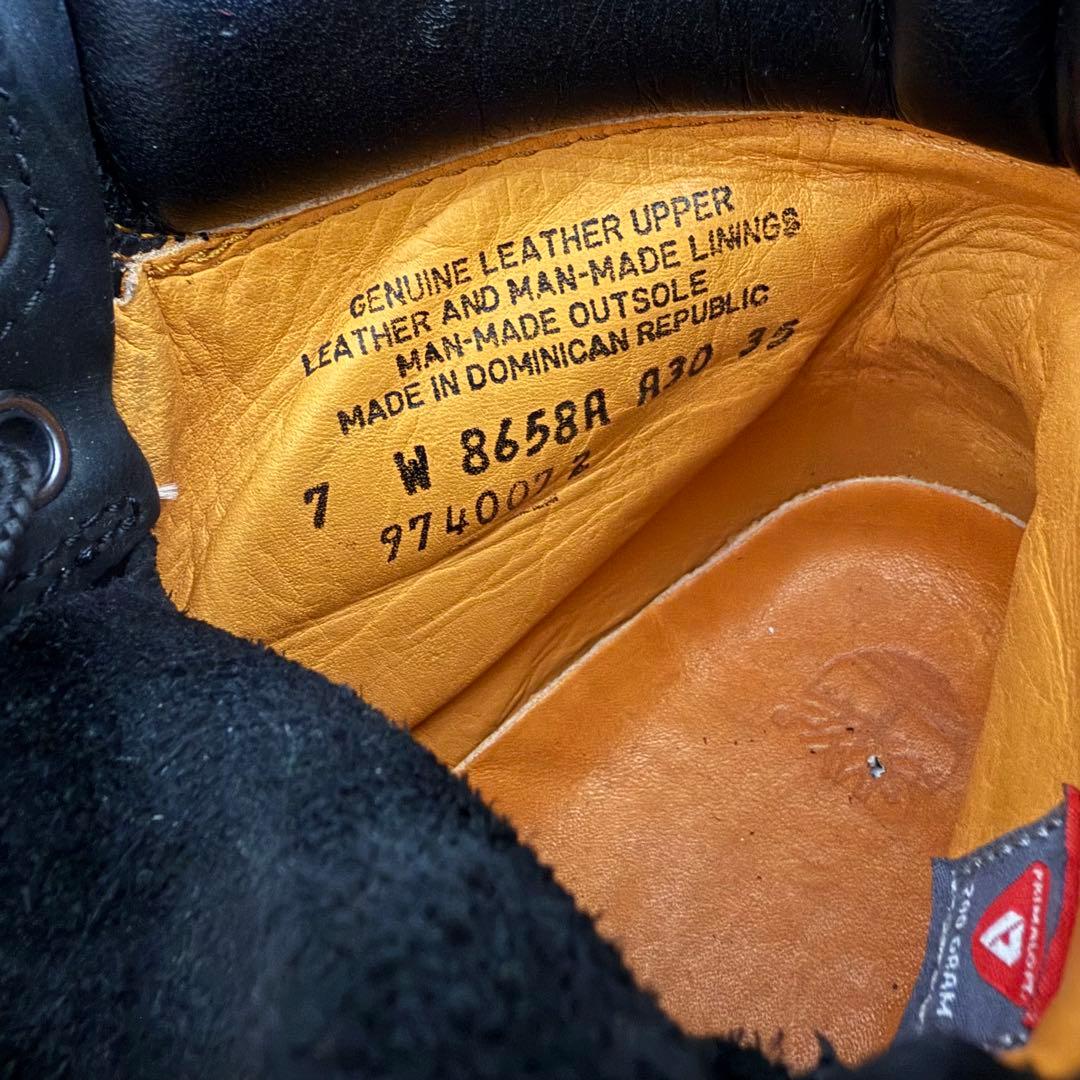 美品! Timberland 黒 ヌバック 6インチブーツ 25cm