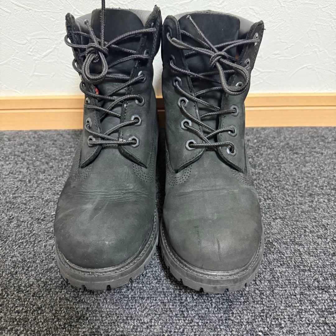 美品! Timberland 黒 ヌバック 6インチブーツ 25cm
