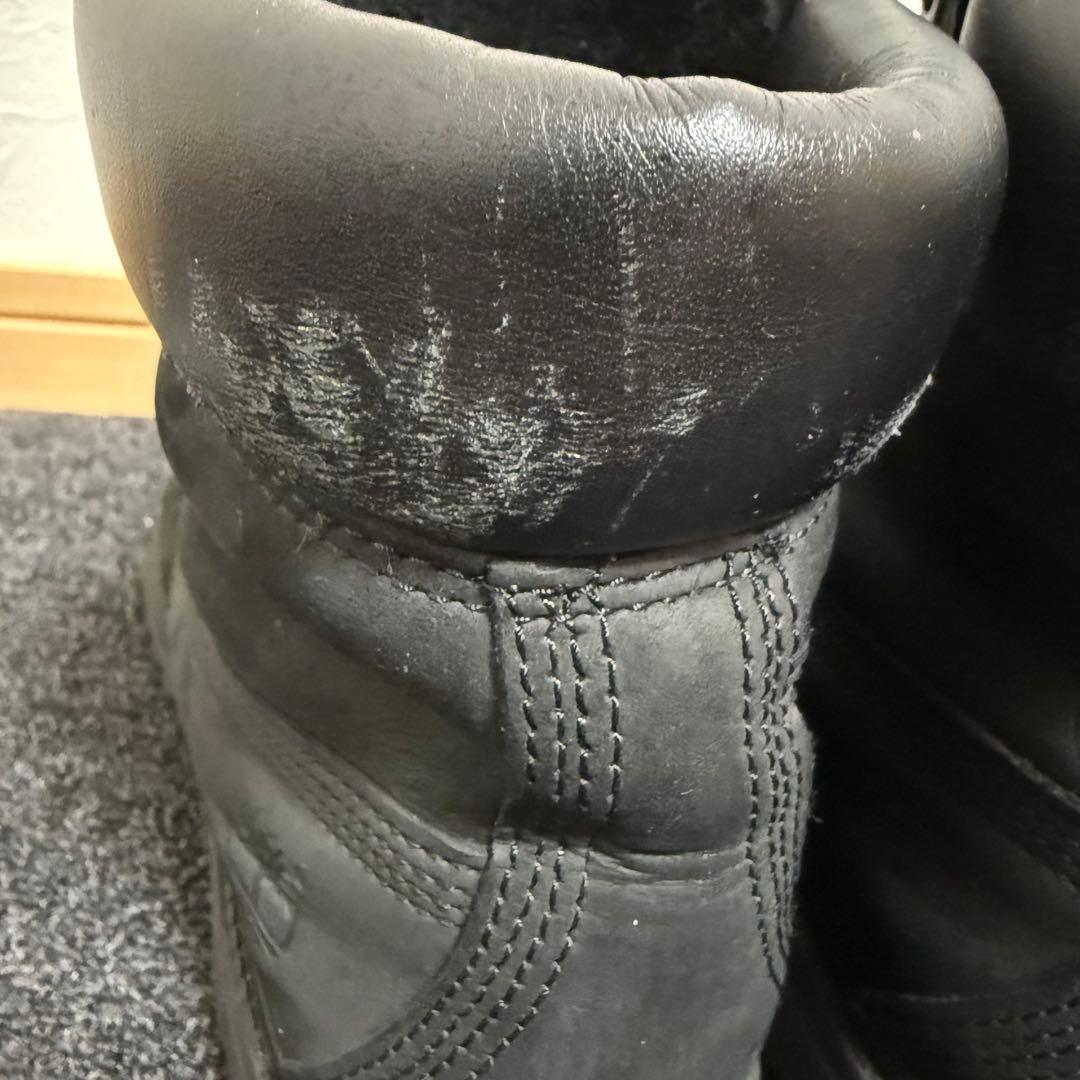 美品! Timberland 黒 ヌバック 6インチブーツ 25cm