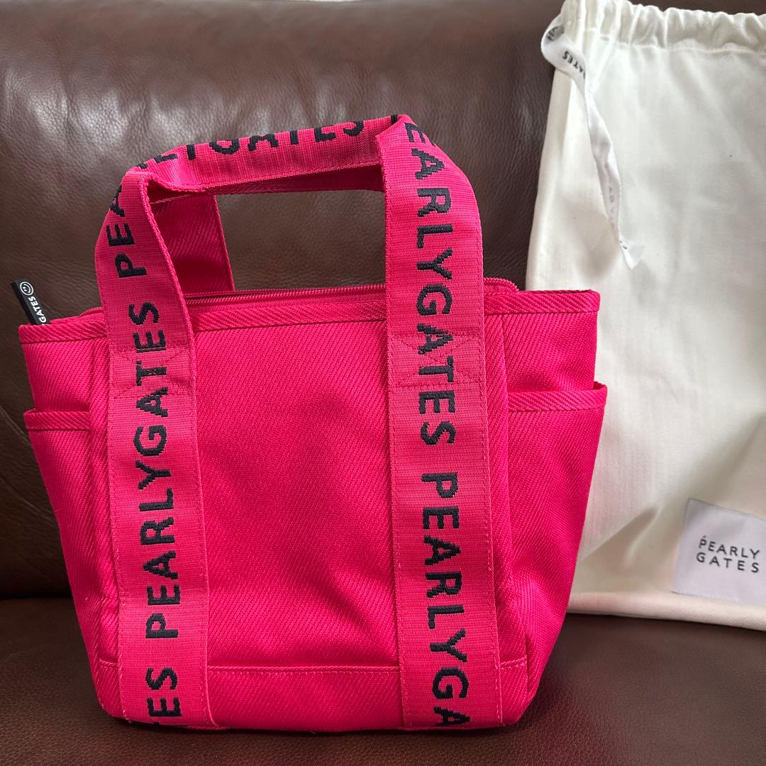 PEARLY GATES ピンク 小型バッグ 袋付き